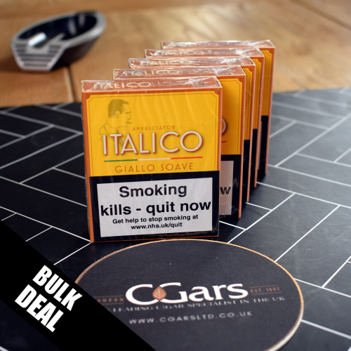 Italico Giallo Soave Cigars - 5 Packs of 5 (25 cigars)  Bundle Deal