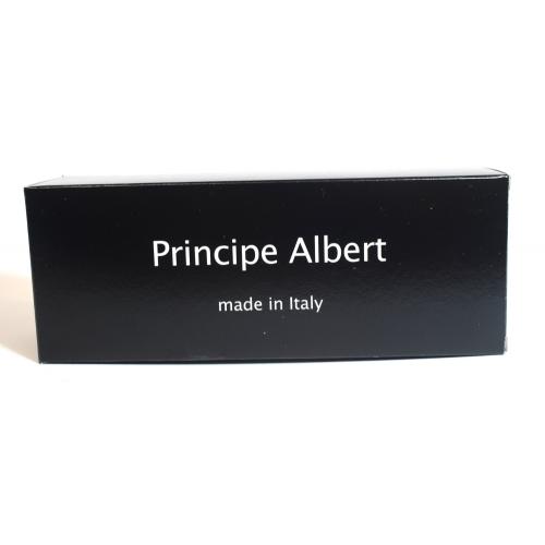 Jemar Principe Albert Black Bent 9mm Filter Fishtail Pipe (JM185)