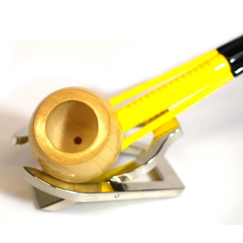 Jemar Principe Albert Kennedy 6mm Filter Yellow & Light Wood Fishtail Pipe (JM122)