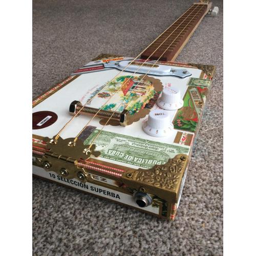 Handcrafted Juan Lopez Cigar Box Guitar