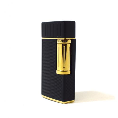 Colibri Julius Classic Double-flame Cigar Lighter - Black & Gold