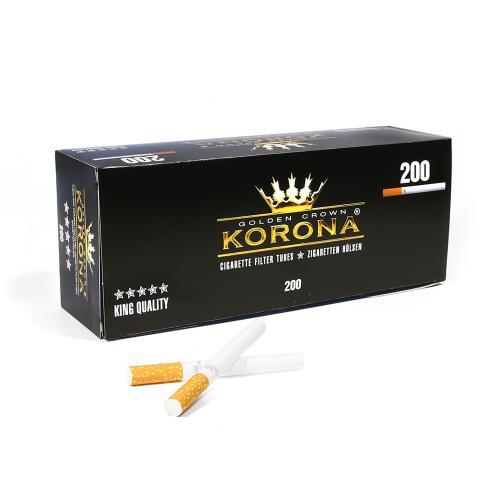 Korona King Size Classic Tubes - 50 packs of 200 tubes (10,000)