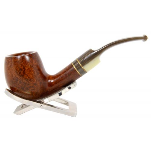 Molina Horn Ring Bent Brown Fishtail Pipe (ML25)