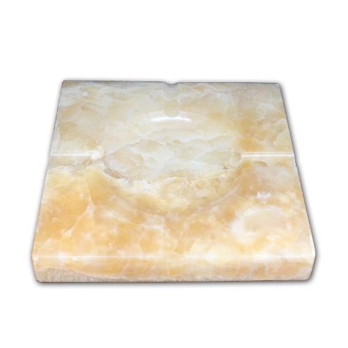 Ashtray and Cigar Stand Set - Natural stone  - Honey Onyx