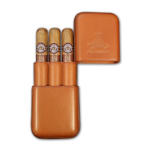 EMS Montecristo Linea 1935 Dumas Leather Pouch - 3 Cigars