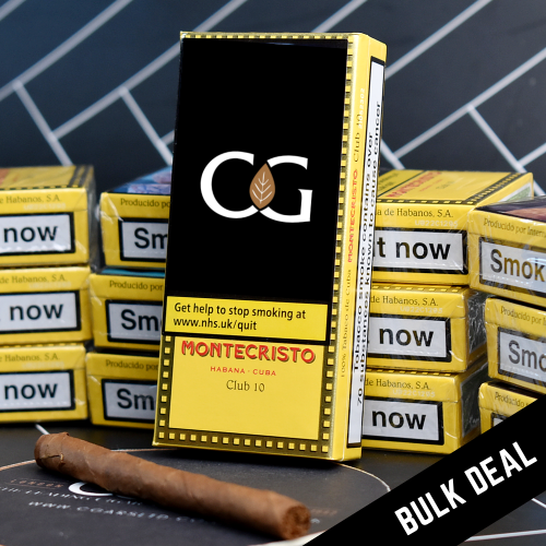 Montecristo Club Cigarillos - 10 x Packs of 10  (100)  Bundle Deal