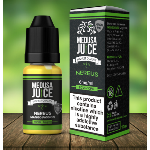 Medusa Juice Mango Passion Vape E-Liquid - 3mg 10ml