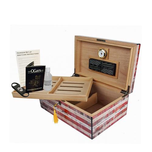 Old Glory Humidor - 100 Cigars Capacity