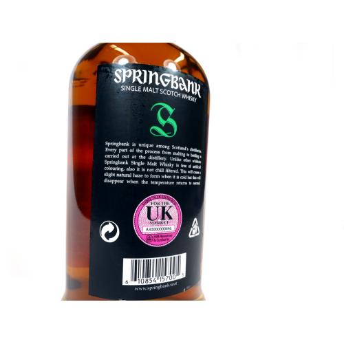 Springbank 15 Year Old - 70cl 46%