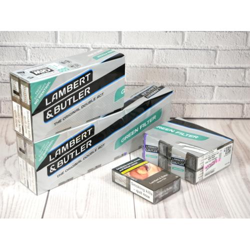Lambert & Butler Green Filter Kingsize - 20 packs of 20 Cigarettes (400)