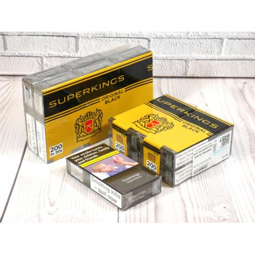 Superkings Original Black - 10 packs of 20 cigarettes (200)