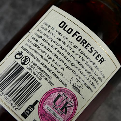 Old Forester 86 Proof Kentucky Straight Bourbon - 43% 70cl
