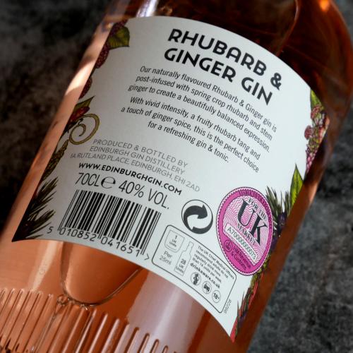 Edinburgh Gin Rhubarb & Ginger - 20% 70cl