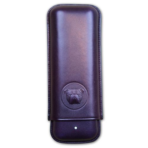 Dunhill Bulldog Cigar Case Corona Extra - Purple - Fits 2 Cigars