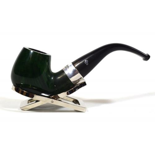 Peterson Racing Green 221 Silver Mounted Fishtail Pipe (PE1171)