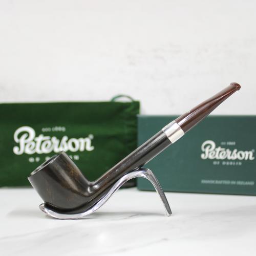 Peterson Irish Harp 264 Smooth Silver Mounted Fishtail Pipe (PE1589)