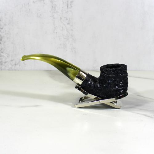 Peterson Atlantic 01 Rustic Blue & Green Bent Fishtail Pipe (PE1642) - End of Line
