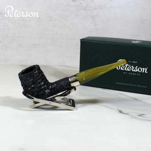 Peterson Atlantic X105 Rustic Blue & Green Bent Fishtail Pipe (PE1707) - End of Line