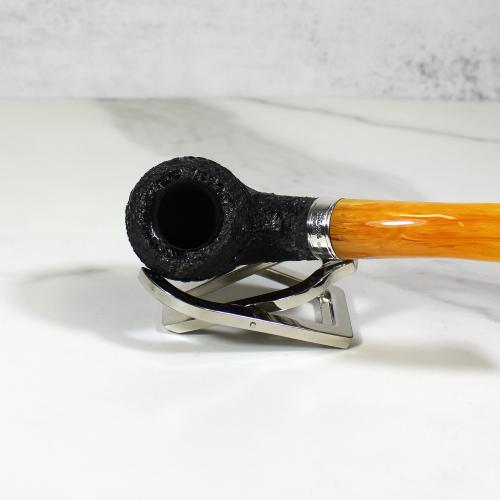 Peterson Rosslare 999 Rustic Silver Mounted Fishtail Pipe (PE1709) - End of Line