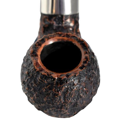 Peterson Derry Rustic XL02 Nickle Mounted Coffee Fishtail Pipe (PE188)