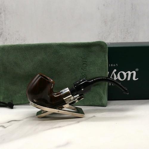 Peterson Deluxe Dark System 12.5 Smooth Silver Mounted P Lip Pipe (PE2139)