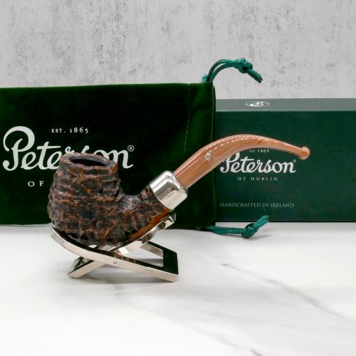 Peterson Derry Rustic 68 Nickel Mounted Fishtail Pipe (PE2347)