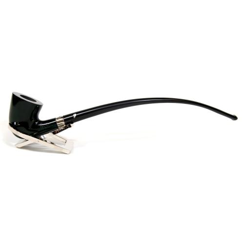 Peterson Churchwarden D15 Green Nickel Mounted Fishtail Pipe (PEC155)