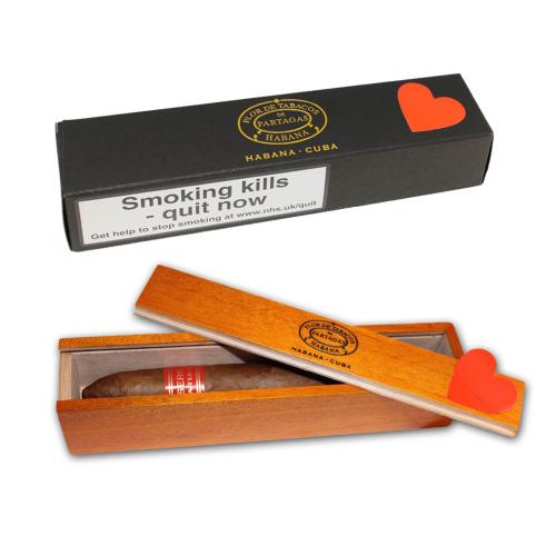 Partagas Serie P No. 2 Cigar - 1 Single in Varnished Slide Lid Box (Coffin)