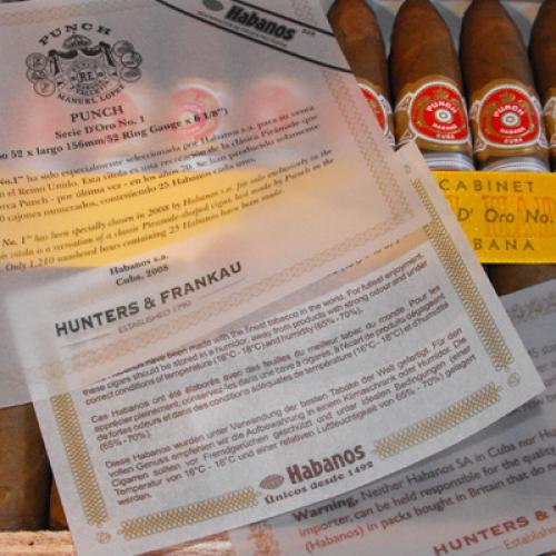 Punch Serie D'Oro No. 1 Cigar (UK Regional Edition - 2008) - Box of 25