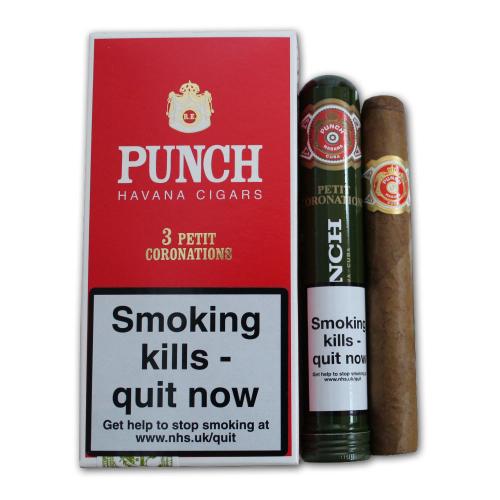 Punch Petit Coronations Tubed Cigar - Pack of 3
