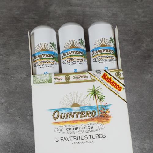 Quintero Favoritos Tubed Cigar - Pack of 3