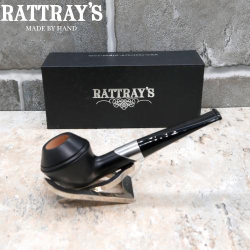 Rattrays Emblem Black 156 Smooth Straight 9mm Filter Fishtail Pipe (RA946)