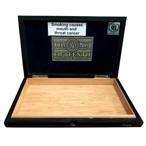 Empty Rocky Patel 15th Anniversary Toro Cigar Box
