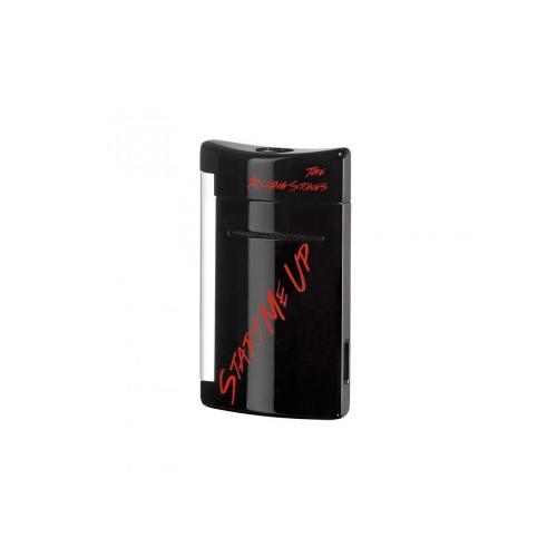 ST Dupont MiniJet Lighter - Rolling Stones - Black