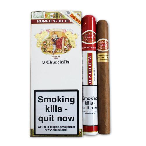 Romeo y Julieta Churchill Tubed Cigar - Pack of 3