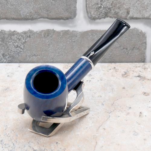 Savinelli Arcobaleno Blue 111 Smooth Straight 9mm Filter Fishtail Pipe (SAV1693)