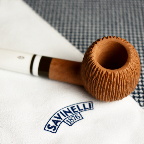 Savinelli Cocco Rustic Natural 207 Straight 6mm Filter Fishtail Pipe (SAV641)