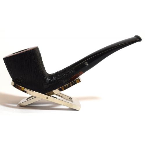Stanwell Brushed Black 140 Rustic Bent Fishtail Pipe (ST003)