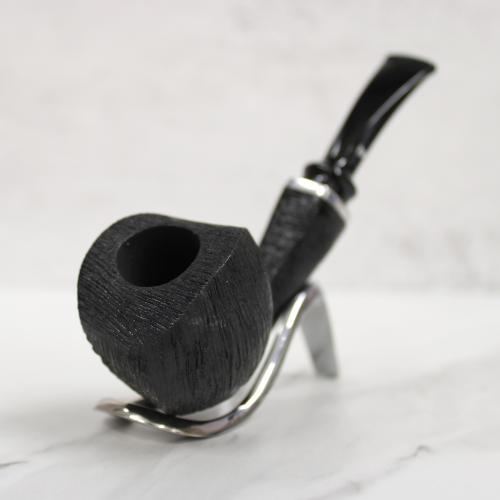 Stanwell Revival Blowfish Black Brushed Model 230 Fishtail 9mm Filter Pipe (ST102) - END OF LINE