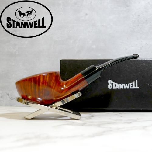 Stanwell Royal Guard Brown Polished 95 Bent 9mm Filter Fishtail Pipe (ST216) - END OF LINE