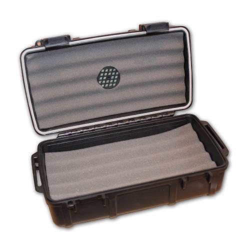 Turmeaus Crushproof Travel Cigar Humidor Case X10 - 10 Cigar Capacity