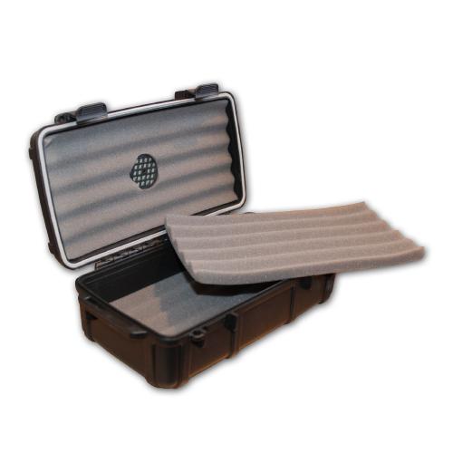 Turmeaus Crushproof Travel Cigar Humidor Case X10 - 10 Cigar Capacity