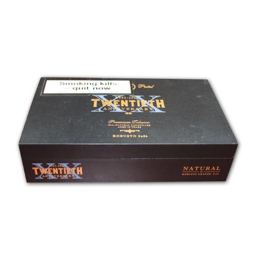 Rocky Patel - 20th Anniversary Robusto Natural Cigar - Box of 20
