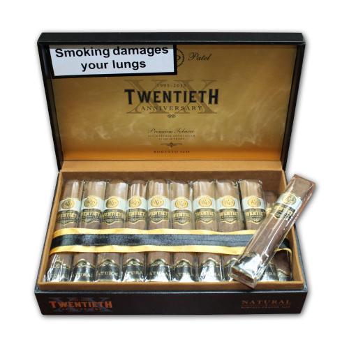 Rocky Patel - 20th Anniversary Robusto Natural Cigar - Box of 20