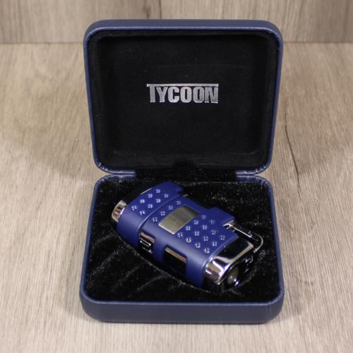Tycoon Condor Twin Jet Cigar Lighter - Blue (TCL02)