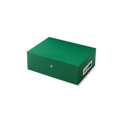 Villa Spa Cigar Humidor - up to 200 Cigar Capacity - Green