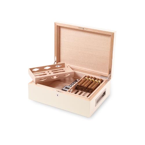 Villa Spa Cigar Humidor - up to 200 Cigar Capacity - White - Fast Dispatch Available