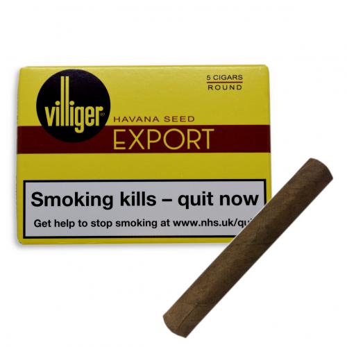 Villiger Export Round Cigar - Pack of 5 + 1 Single Cigar (6 Cigars)