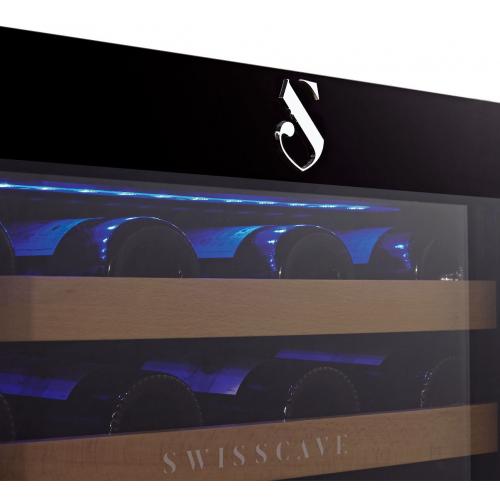 Swisscave Classic Cigar Cabinet Single Zone Wine Cooler - 47-52 Bottle Capacity