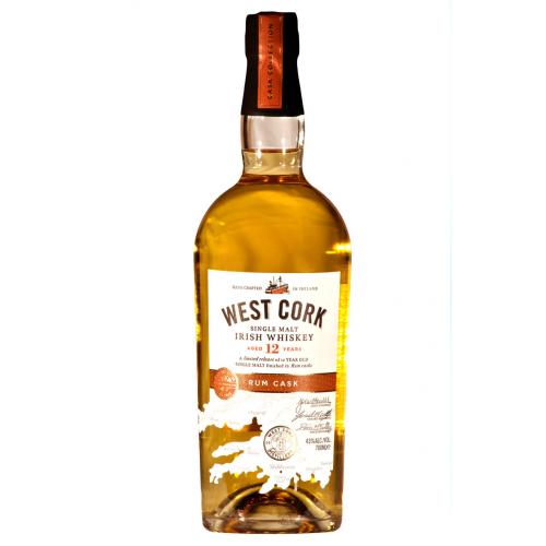 West Cork 12 Year Old Rum Cask Whisky - 70cl 43%